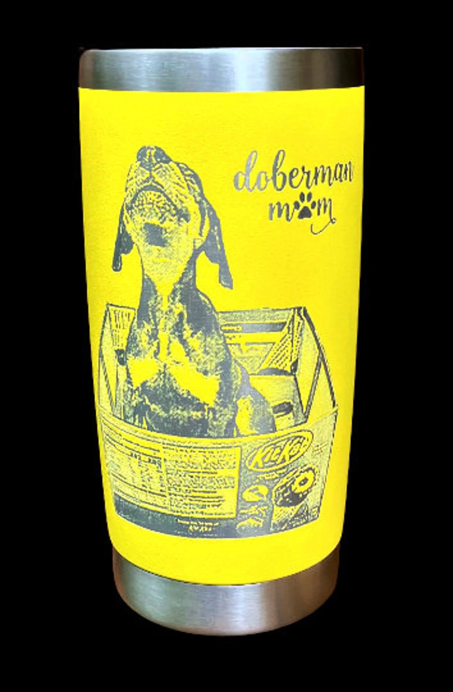 Photo engraved Stainless Steel Tumbler, with Lid, Gift, Personalized Vacuum Insulated Double Wall, Powder Coated tumbler