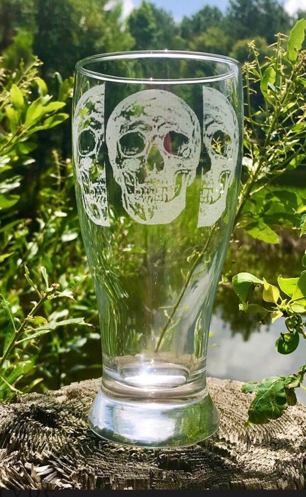 Skull Engraved Glass, Unique Drinkware for Every Occasion