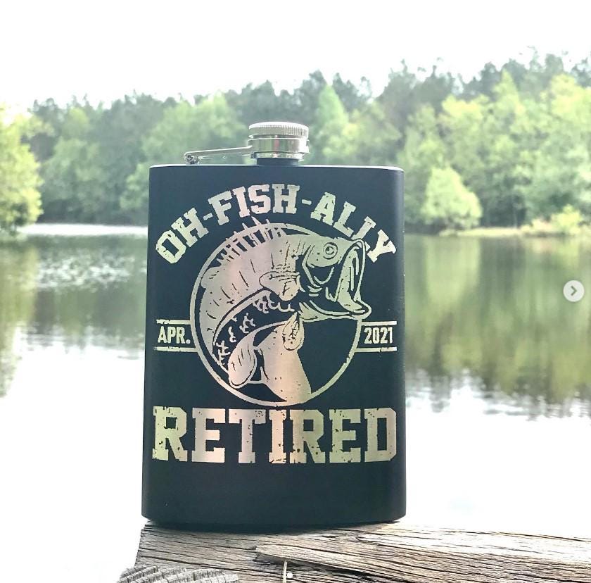 Custom Photo engraved Flask, Stainless steel flask, Black Flask, 8 oz picture flask