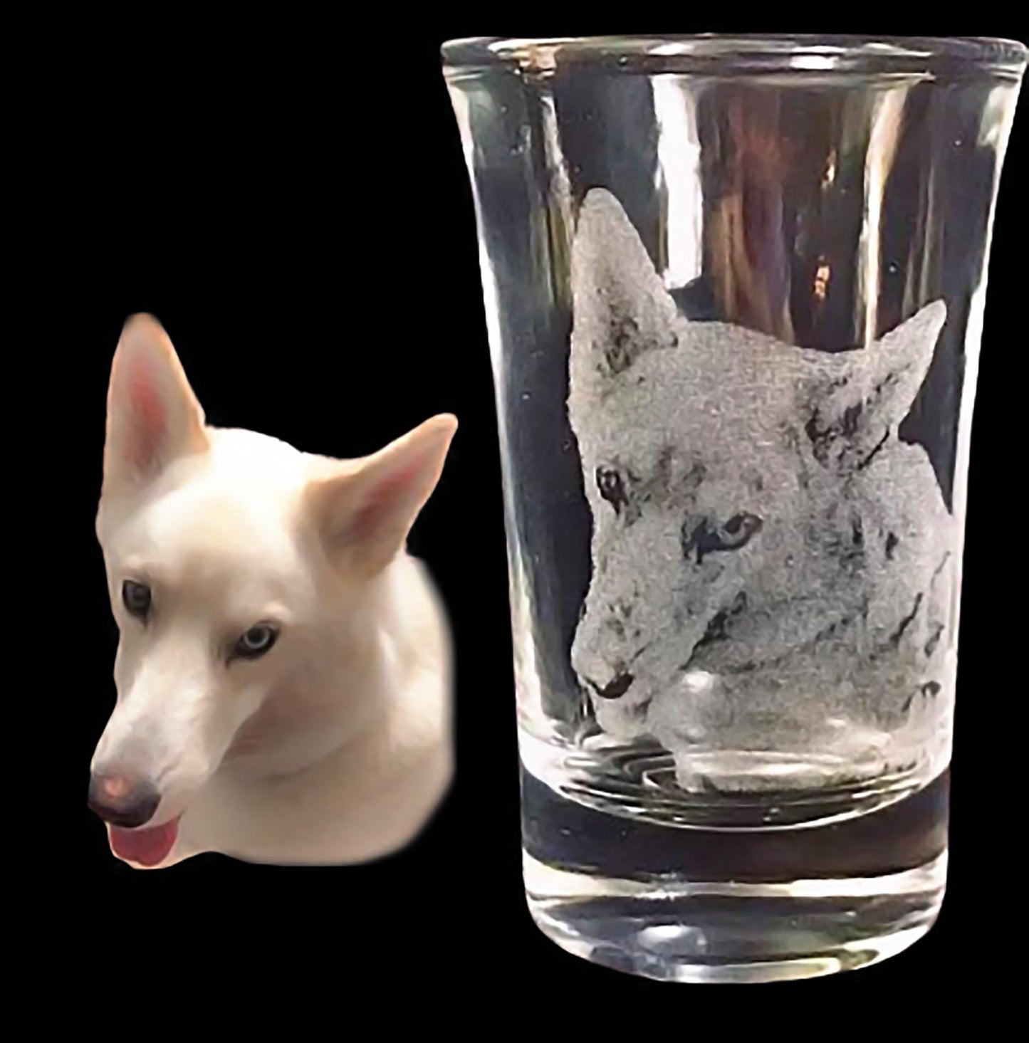 Custom Shot glass set, photo engraved shot glass, Pet engraved picture, Pet memorial Engraved Glass,Pet photo on glass