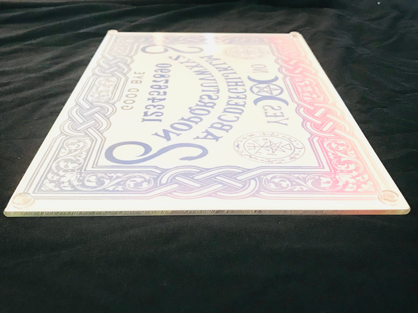 Ouija board glass chopping board,  Lilith Ouija board Halloween decoration