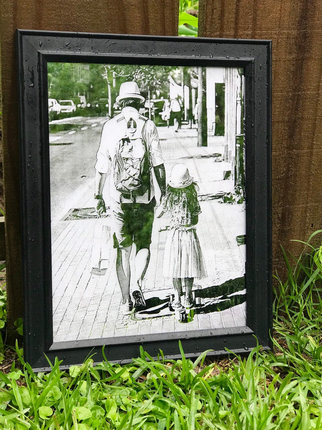 Custom Engraved mirror, photo engraved glass, photo etched glass, 8 x 10 mirror, Graduation photo, Mother's Day, Father's Day gift