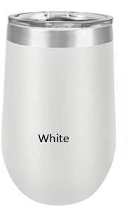 QR code and photo engraved Stainless Steel Wine Tumbler, Personalized  Stemless Vacuum Insulated Double Wall, Powder Coated