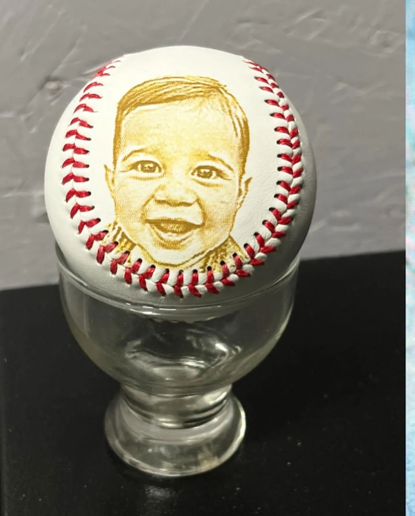 Photo engraved Baseball, Baseball trophy, Gift, Personalized baseball, baseball keepsake, little league baseball trophy