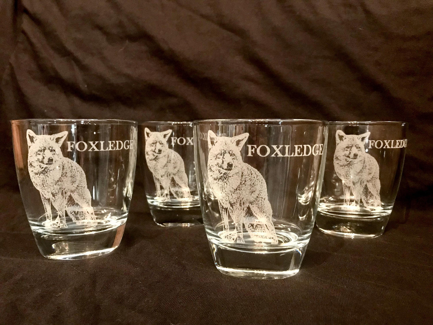 Custom Photo Engraved Glasses - Set of 2 - Mix and Match Styles - Personalized etched Portrait
