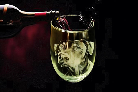 Pet Photo Engraved wine glass, Engraved Whiskey glass, Custom Pet picture, Pet memorial Engraved Glass, Pet photo on glass